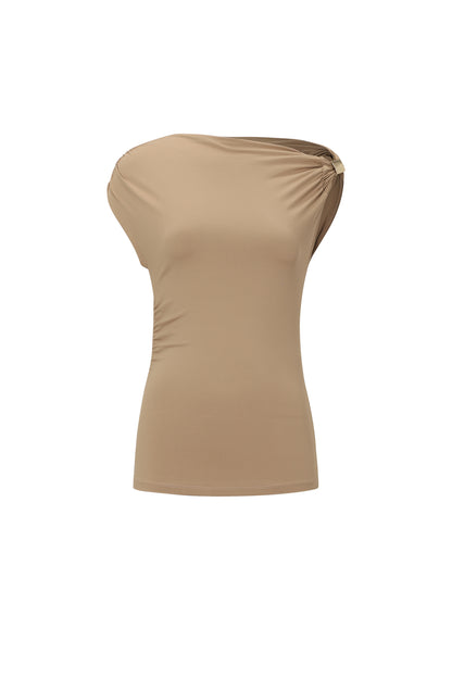 Off Shoulder Top Gold